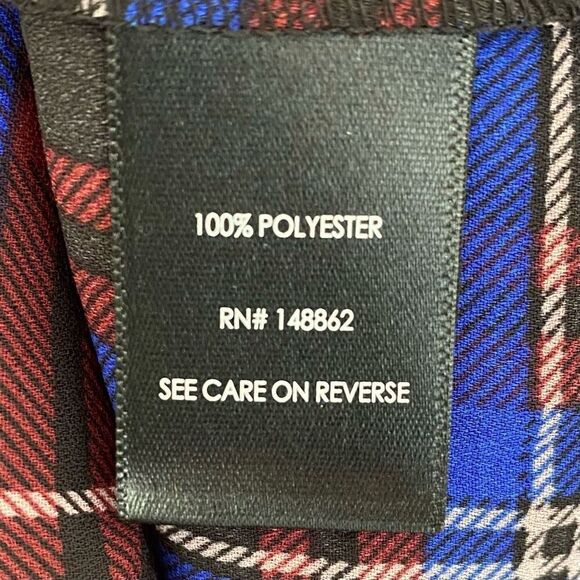 Torrid Madison Georgette Multicolor Plaid Button Up Top NWT Plus Size 2/20-22 - Picture 5 of 7